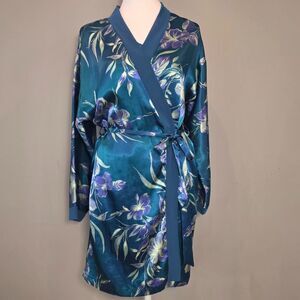 3 Piece Lounge Pajama Set Innermost SM Lingerie Floral Satin Romantic Coquette